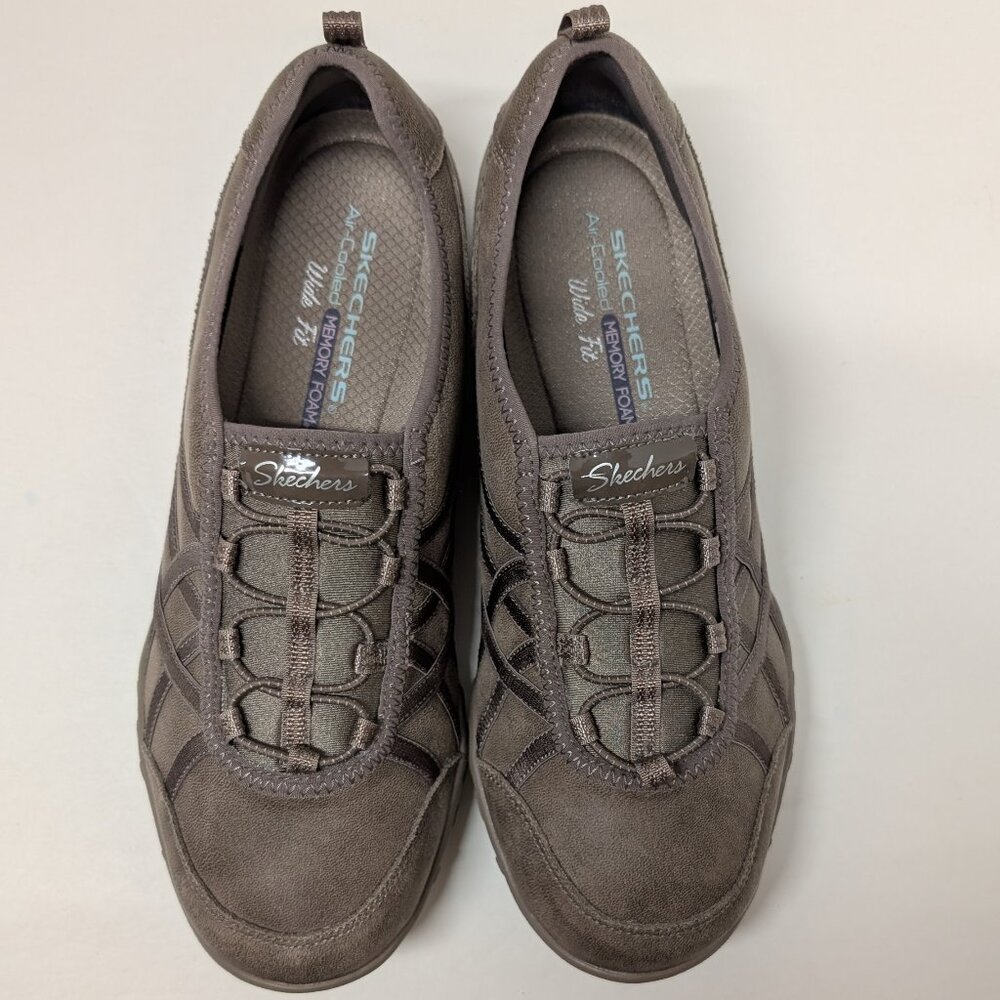 Skechers® Relaxed Fit Breathe Easy Days End Sneakers in Dark Taupe